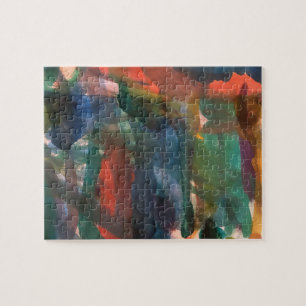 Puzzle Aquarelle colorée Brush Strokes Drivers