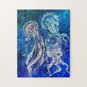 Puzzle Aquarelle - Danse de méduses -