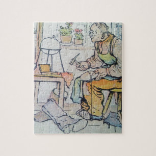 Puzzle Aquarelle d'antiquité d'affaires de réparation de