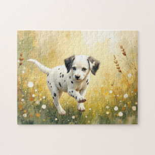 Puzzle aquarelle de chiot dalmate