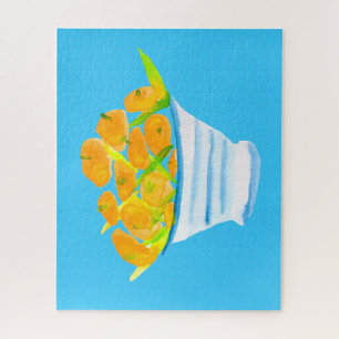 Puzzle Aquarelle de fruit orange