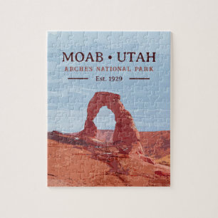 Puzzle Aquarelle Delicate Arch Moab Utah National Park