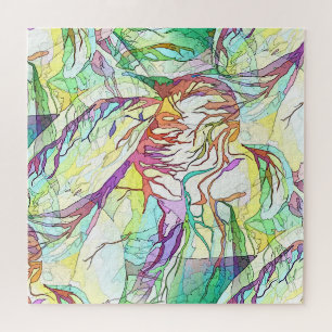 Puzzle Aquarelle Exquise Linéaire Contemporain Abstrait