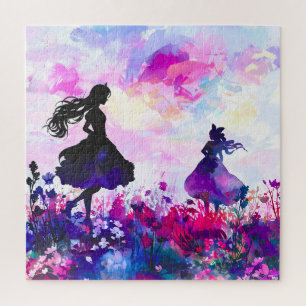 Puzzle Aquarelle fleur sauvage Wonderland