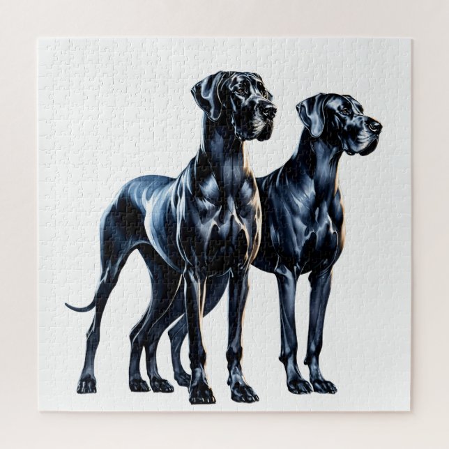 Puzzle Aquarelle Great Danes (Vertical)