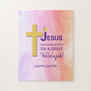 Puzzle Aquarelle JÉSUS RANSOME US Pâques chrétiennes