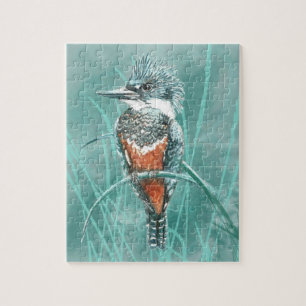 Puzzle Aquarelle Kingfisher Oiseau Nature Art