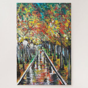 Puzzle Aquarelle - L'automne arrive - Choisir la taille