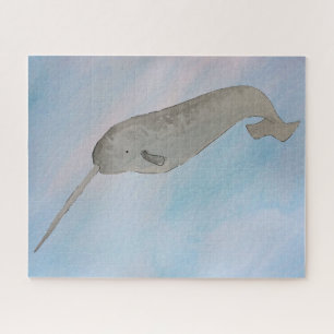 Puzzle Aquarelle Océan Narwhal