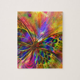 Puzzle Aquarelle papillon Abstraite