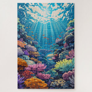 Puzzle Aquarelle Pittoresque difficile Coral Reef Vue océ