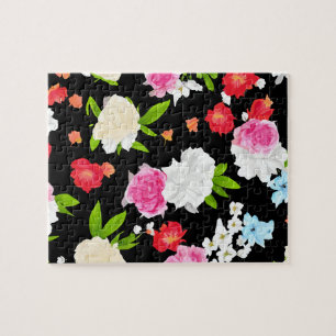 Puzzle Aquarelle rose Rosesi Floral