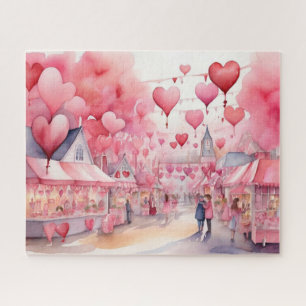 Puzzle Aquarelle Saint-Valentin