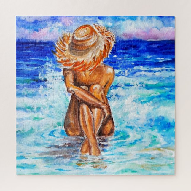 Puzzle Aquarelle - Sur La Rive - (Vertical)