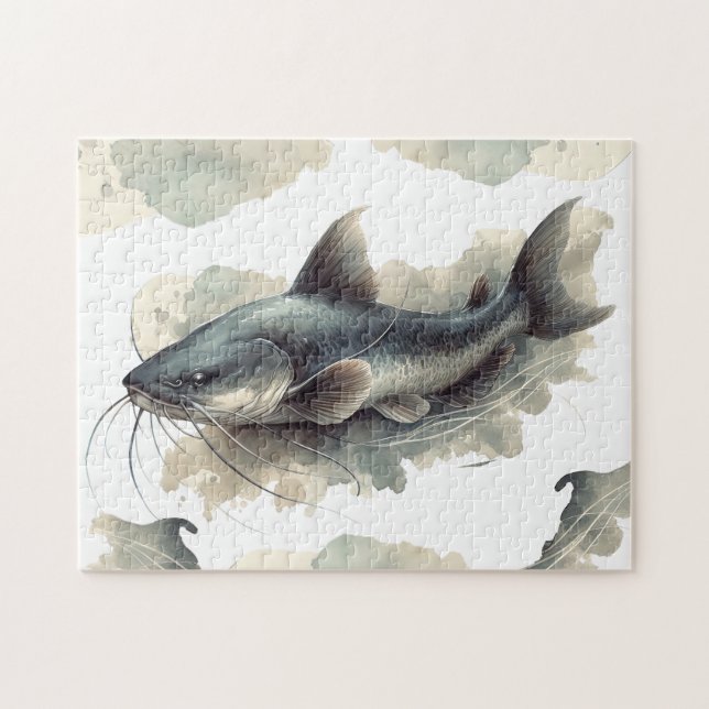 Puzzle - Aquarellreihe: Katfische (Horizontal)