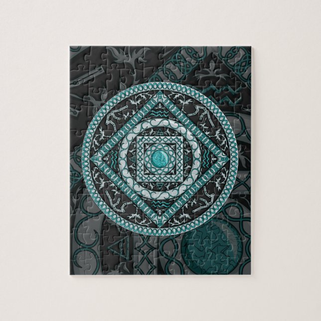 Puzzle Aquarius Mandala (Vertical)