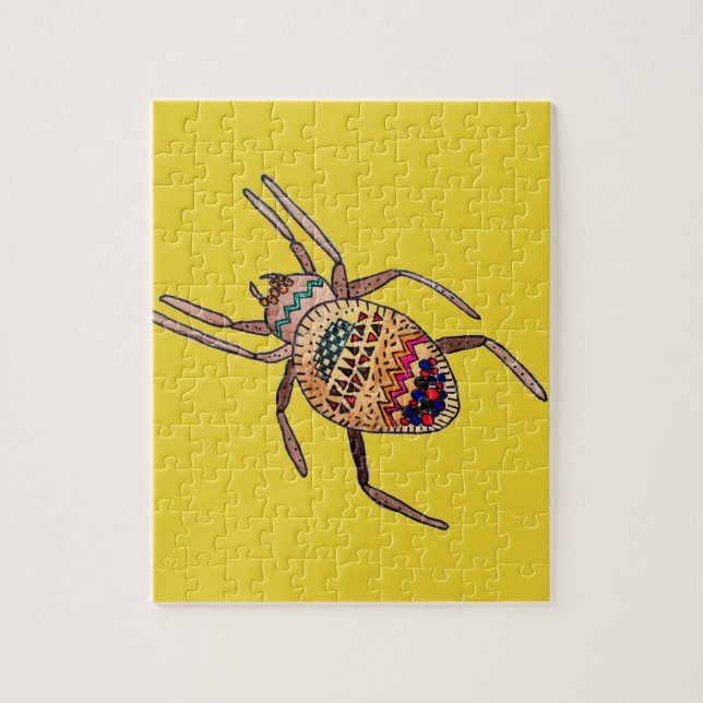 Puzzle Araignée colorée art arachnien (Vertical)