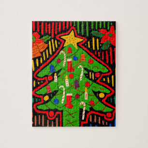 Puzzle Arbre de Noël de l'île de San Blas Mola