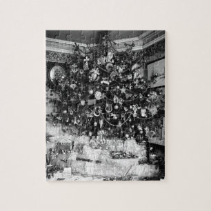Puzzle Arbre de Noël vintage Photograph (1910)