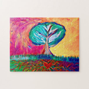 Puzzle Arbre de vie   Couleur personnalisée