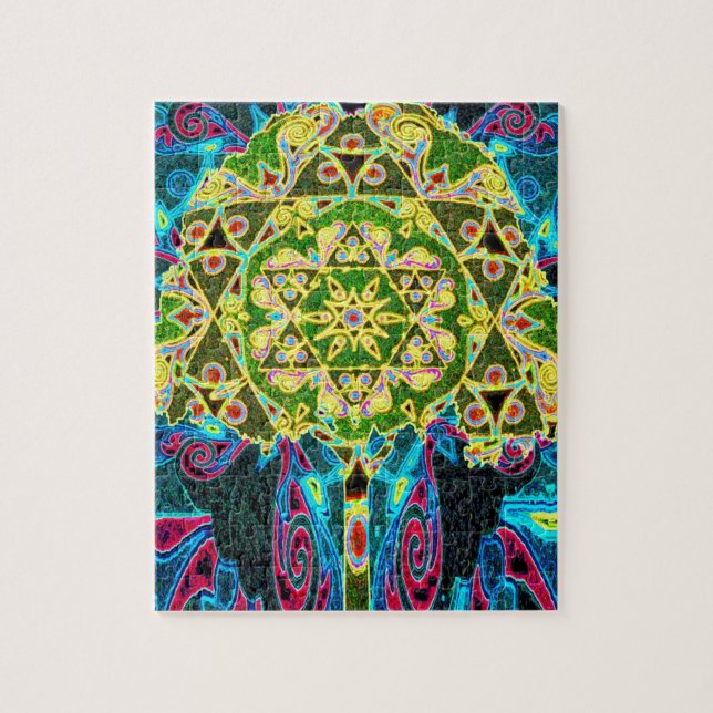 Puzzle Arbre de vie Mandala par Amelia Carrie (Vertical)
