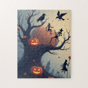 Puzzle Arbre d'Halloween sinistre