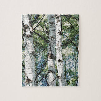 Puzzle Arbres de bouleau