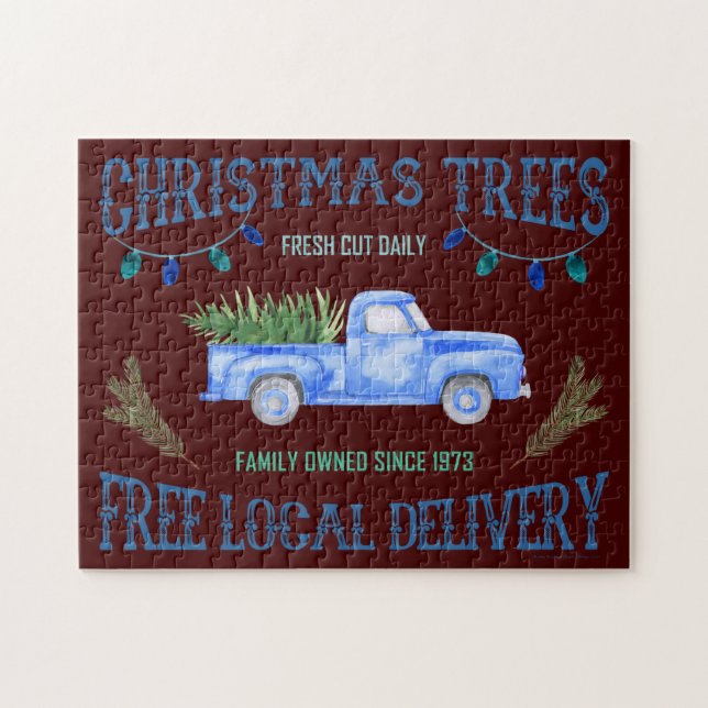 PUZZLE ARBRES DE NOËL (Horizontal)