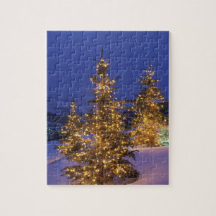 Puzzle Arbres de Noël, Park City, montagnes de Wastch, 2