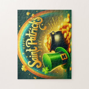 Puzzle Arc-en-ciel coloré Saint Patrick's Day