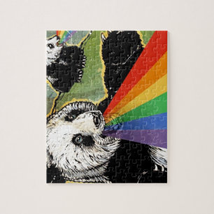 Puzzle arc-en-ciel de panda