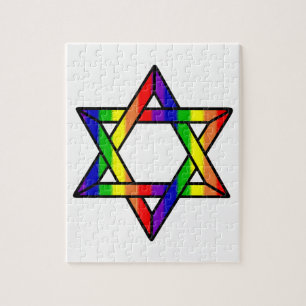 Puzzle Arc-en-ciel de recouvrement Zazzle.png d'étoile d