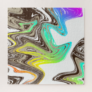 Puzzle arc-en-ciel et coups de chocolat