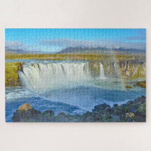 Puzzle Arc en ciel sur la cascade de Godafoss, Islande
