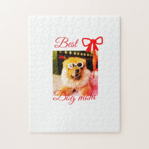 Puzzle Arc rouge meilleure maman chien papa photo nom chi