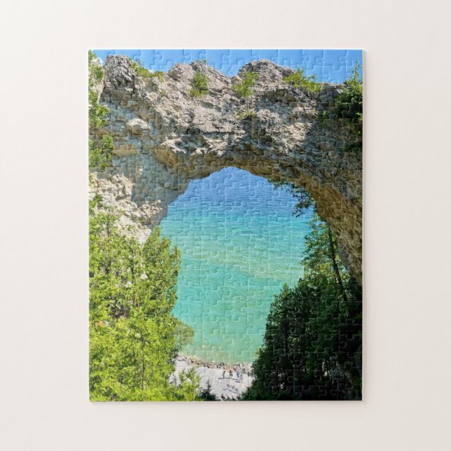 Puzzle Arch Rock Île Mackinac (Vertical)