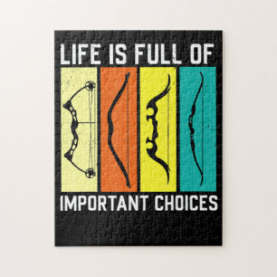 Puzzle Archery Men Bow Hunter Gift  Archers Costume Gift