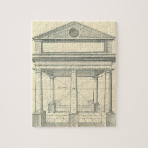 Puzzle Architecture Ancienne, Portique Romain avec Colonn