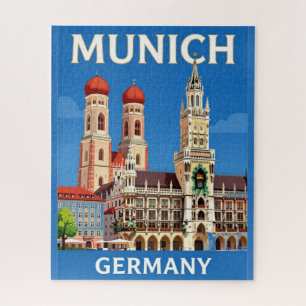 Puzzle Architecture de la Marienplatz de Munich Patrimoin