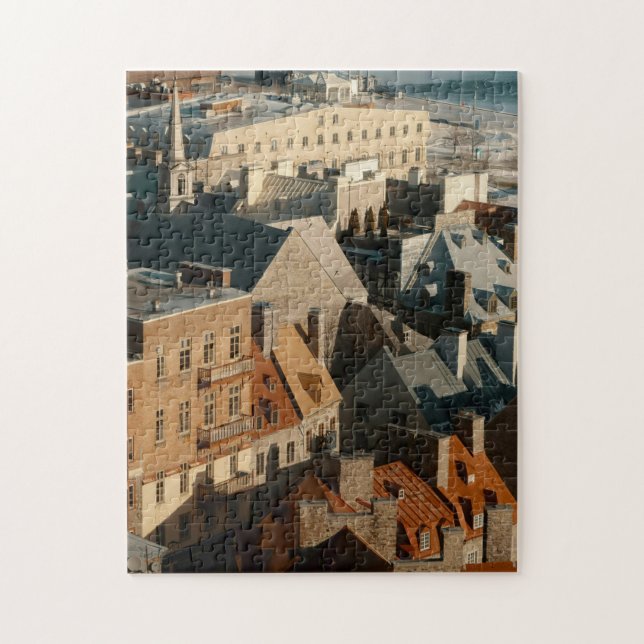 Puzzle Architecture de petite ville Art Bold et belle Jig (Vertical)
