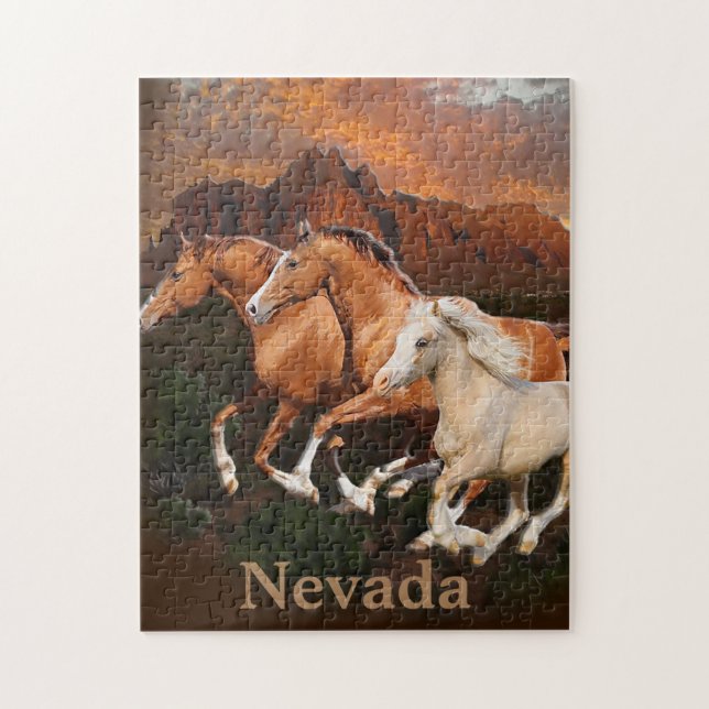 Puzzle Arizona Chevaux sauvages (Vertical)