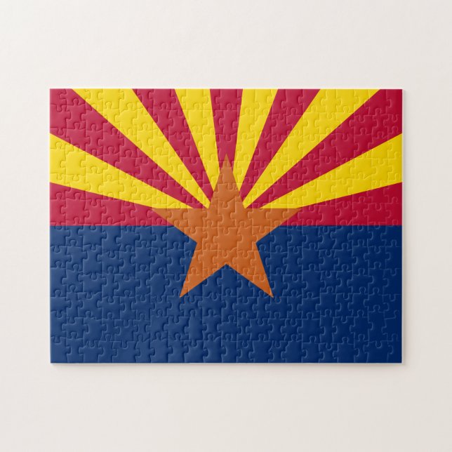 Puzzle Arizona Drapeau : Réglage de Star Sun, État du cui (Horizontal)