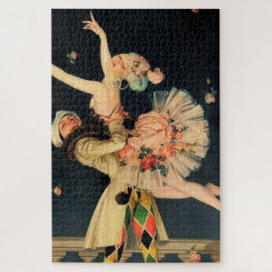Puzzle "Arlequin et Columbine" par FX Leyendecker