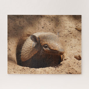 Puzzle Armadillo Dans Un Trou Dit Bonjour