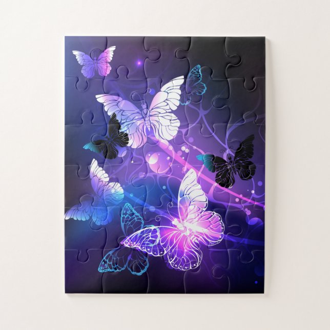 Puzzle Arrière - plan avec papillons de nuit (Vertical)