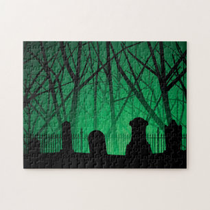 Puzzle Arrière - plan De Cimetière Et D'Arbres
