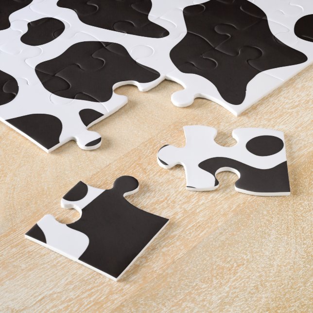 Puzzle Arrière - plan motif de vache (Côté)