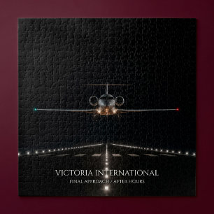 Puzzle Arrivée d'un jet de luxe exécutif après les heures