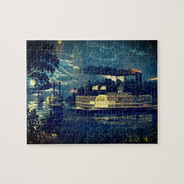 Puzzle "Arrondir un pli" sur le Mississippi : (Horizontal)