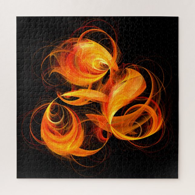 Puzzle Art Abstrait Fireball (Vertical)